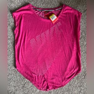 Nike Women's hot pink logo muscle sleeveless t shirt NWT RET:$45